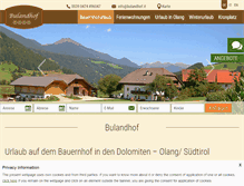 Tablet Screenshot of bulandhof.it